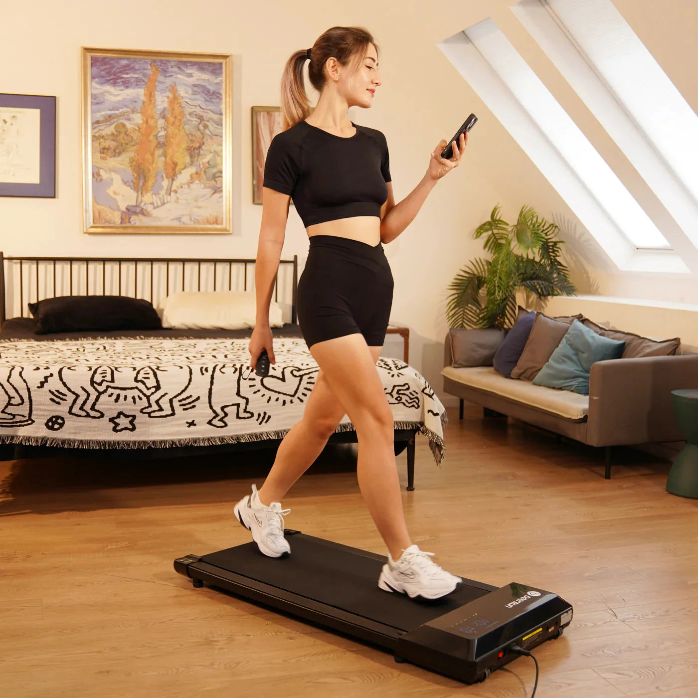 Foldable Ultra Silent Flatbed Treadmill