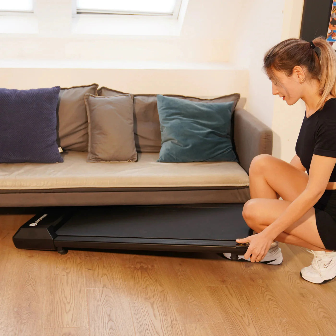 Foldable Ultra Silent Flatbed Treadmill